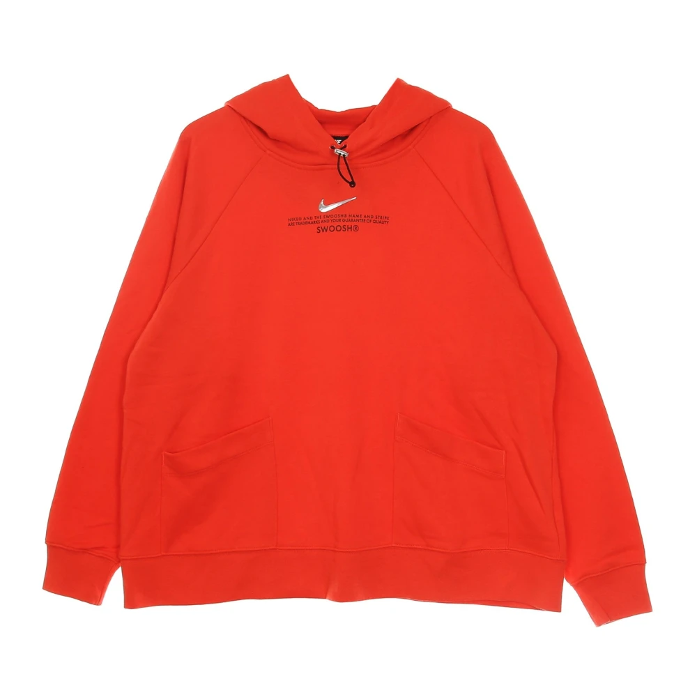 Nike Sportswear Hoodie Lt Crimson/Black Orange, Dam