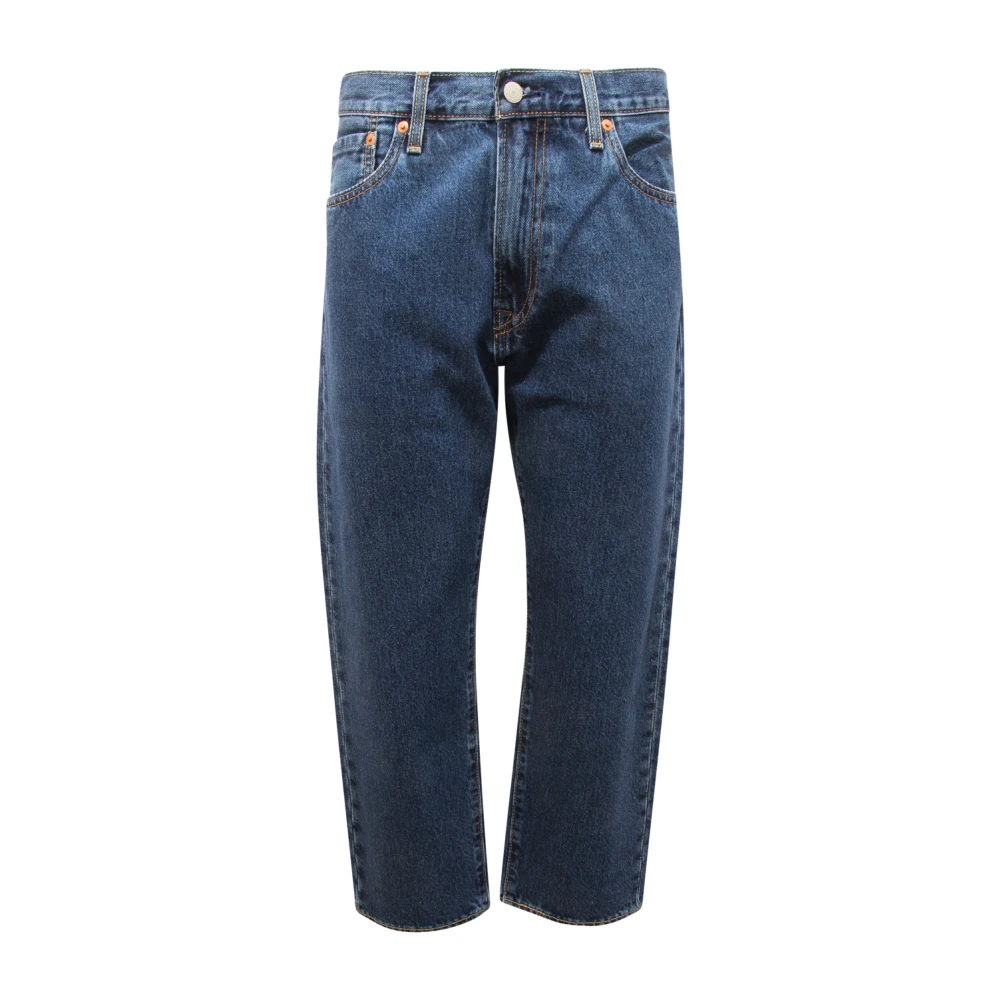 Levi's Men's Blue Cropped Jeans, W30, Authentic Straight Fit Cropped