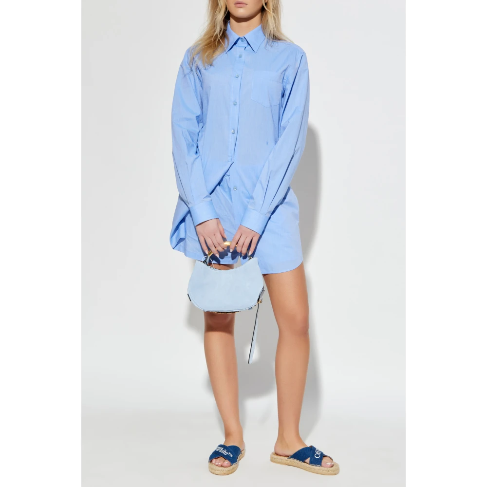 Moschino Jumpsuit met flap Blue Dames