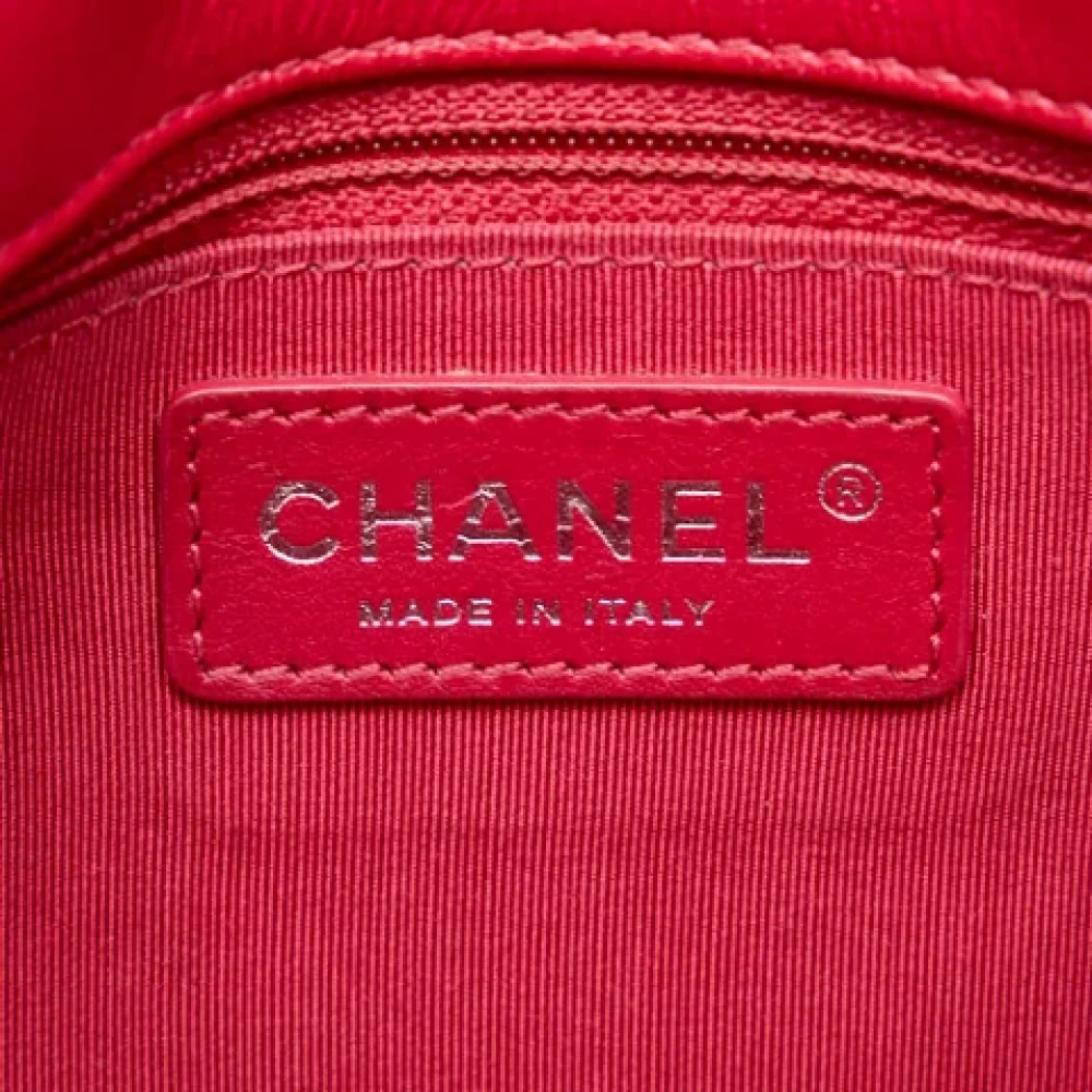 Chanel Vintage Pre-owned Leather shoulder-bags Red Dames