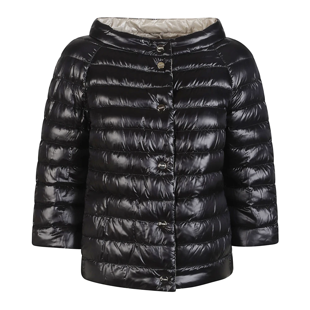 Herno Mujer Negro - Capa Reversible Ultraligera - Jackets - S