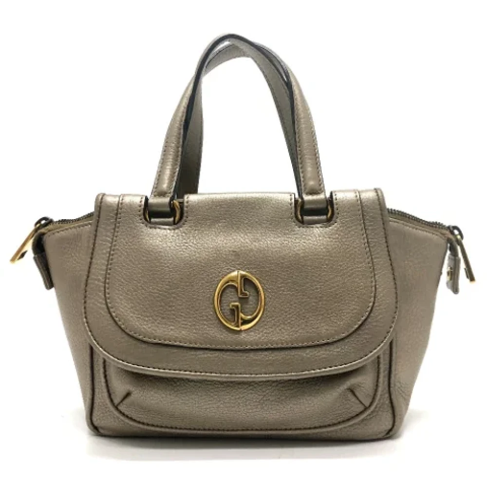 Gucci Vintage Pre-owned Leather gucci-bags Yellow Dames