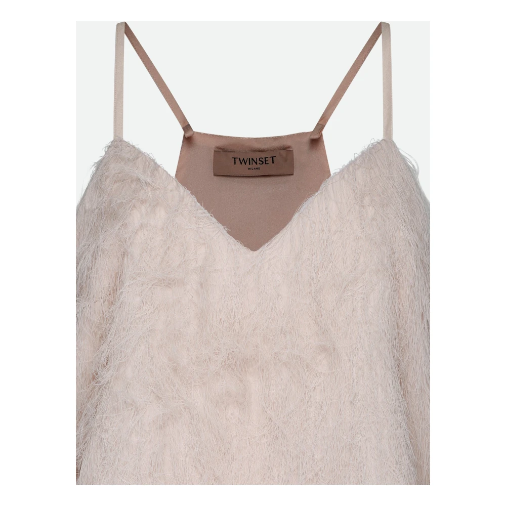 Twinset Roze Veer Top Pink Dames