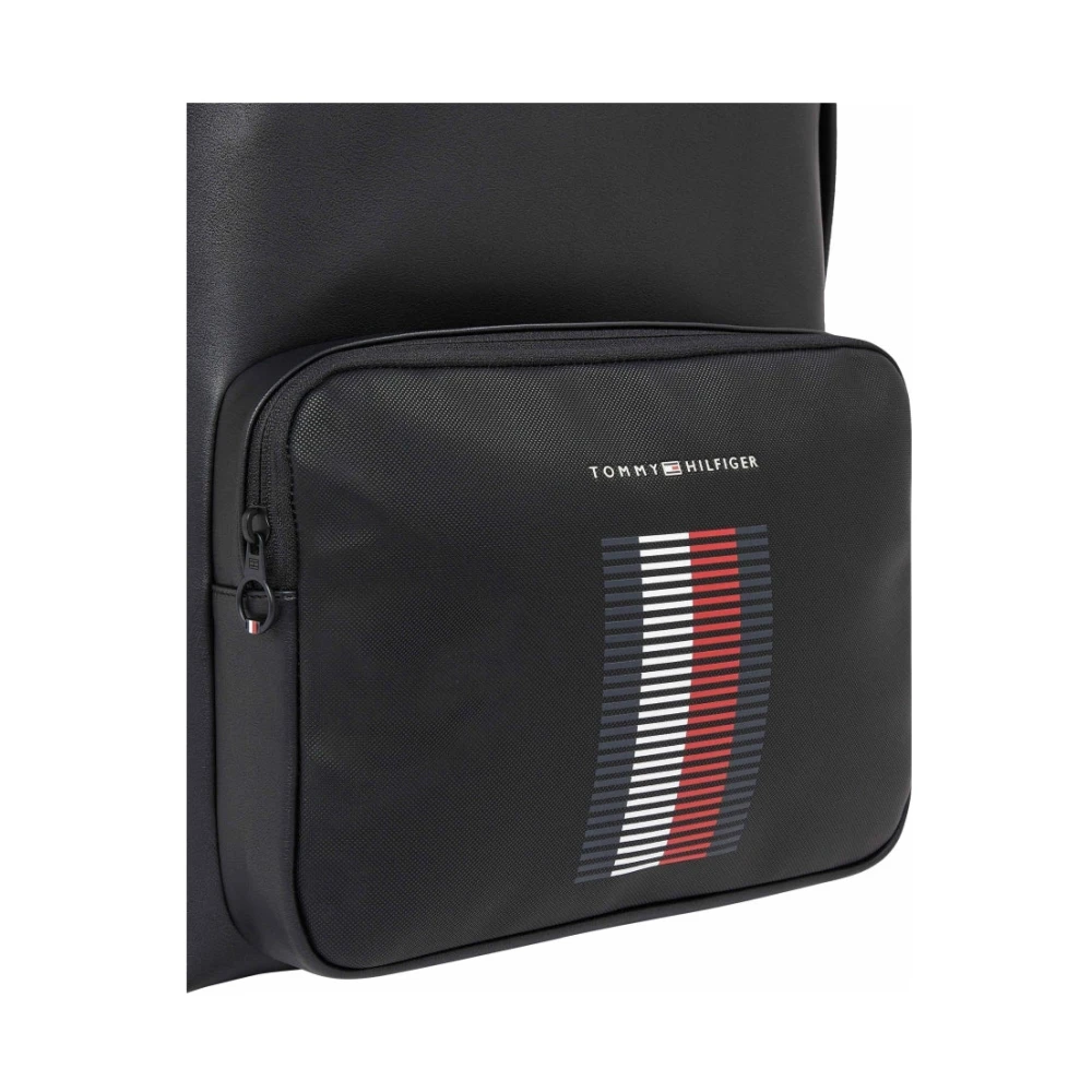 Tommy Hilfiger Zwarte rugzak voor mannen Black Heren