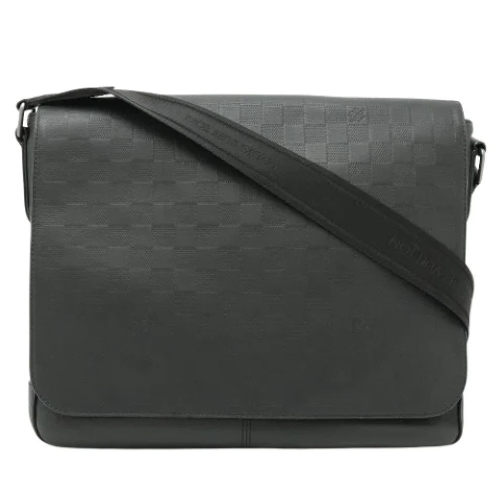 Louis Vuitton Vintage Pre-owned Leather shoulder-bags Black Heren