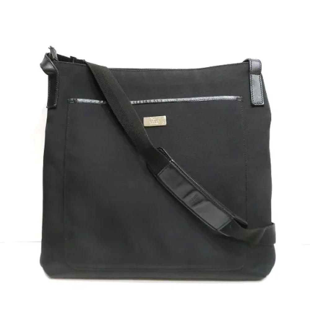Gucci Vintage Pre-owned Canvas shoulder-bags Black Dames