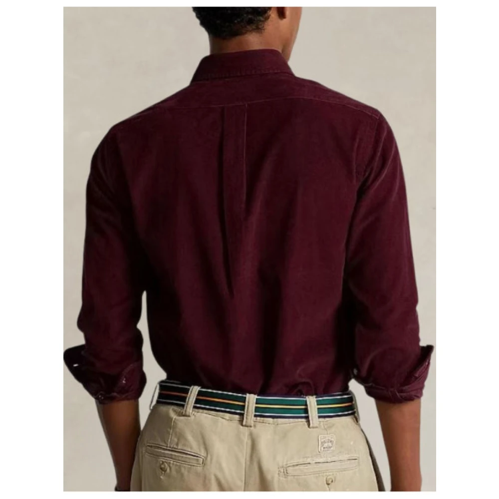 Polo Ralph Lauren Katoenen poloshirt met geborduurd logo Red Heren