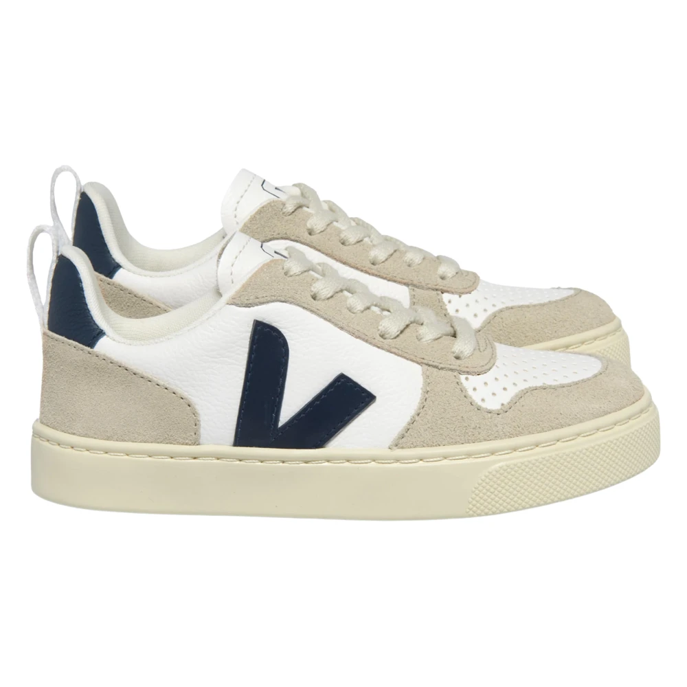 Veja Unisex Kids Multicolor Kids Sneakers, 30 Eu, Laces Leather V-10 Trainers