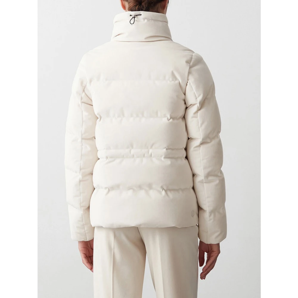 Colmar Winterfluwelen Pufferjas White Dames