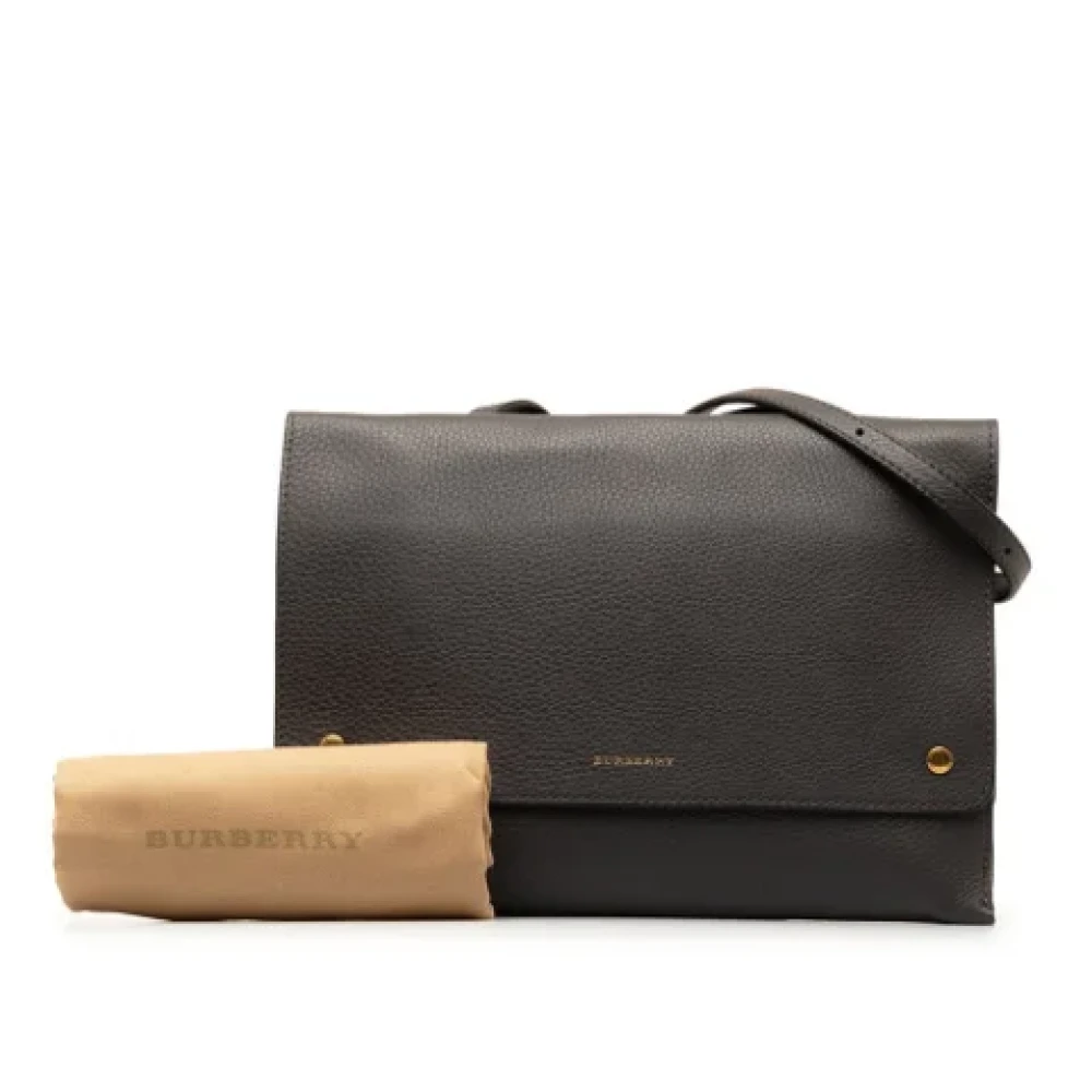 Burberry Vintage Pre-owned Fabric shoulder-bags Black Dames
