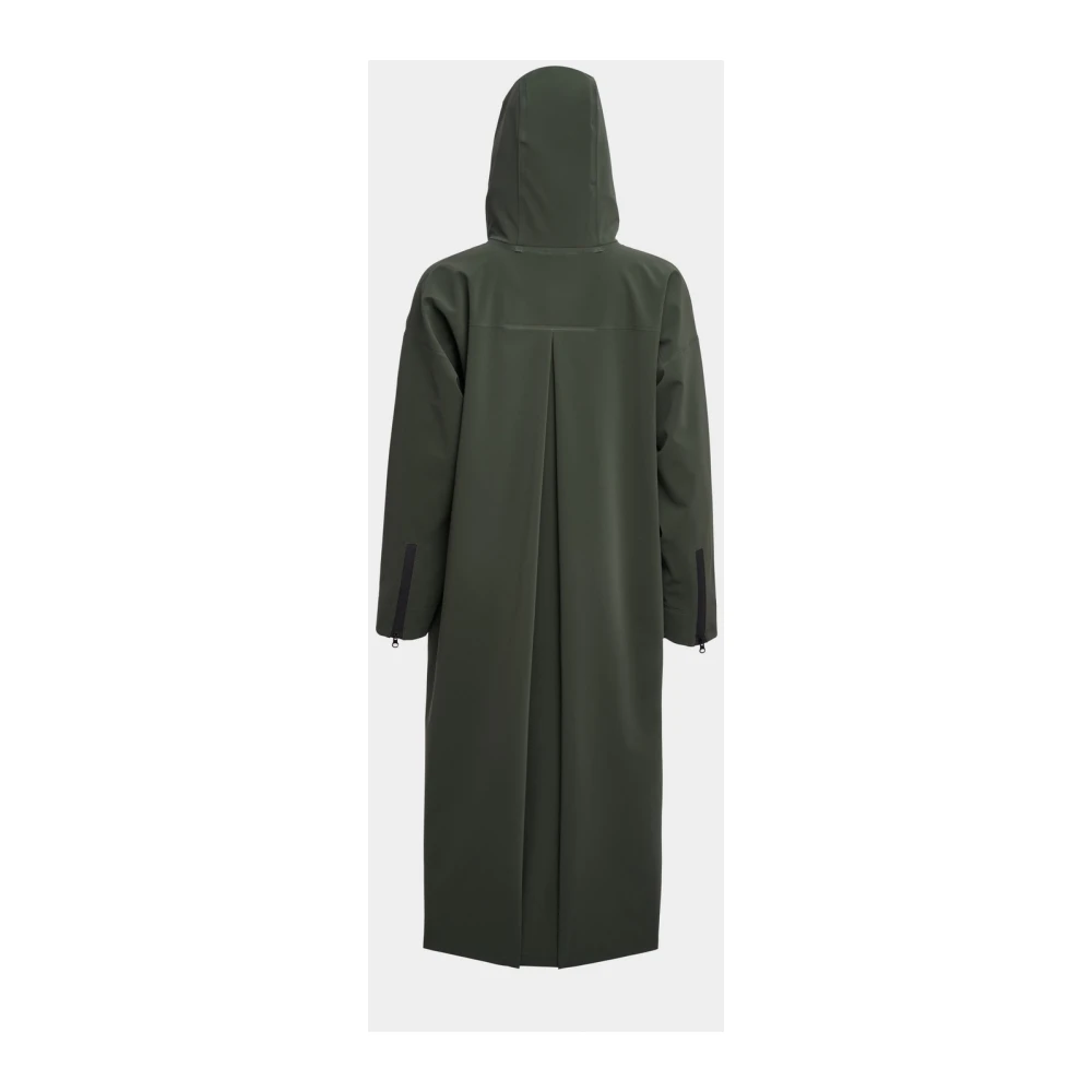 Stutterheim Matte Rits Regenjas voor Vrouwen Green Dames