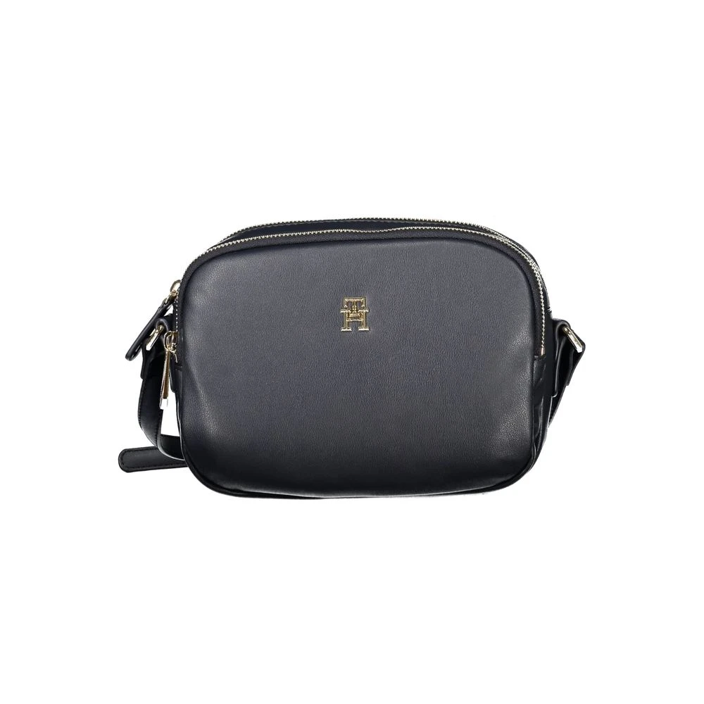 Tommy Hilfiger Women's Blue Polyester Shoulder Bag With Adjustable Strap
