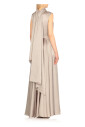 silver-sleeveless-dress-with-rear-zip