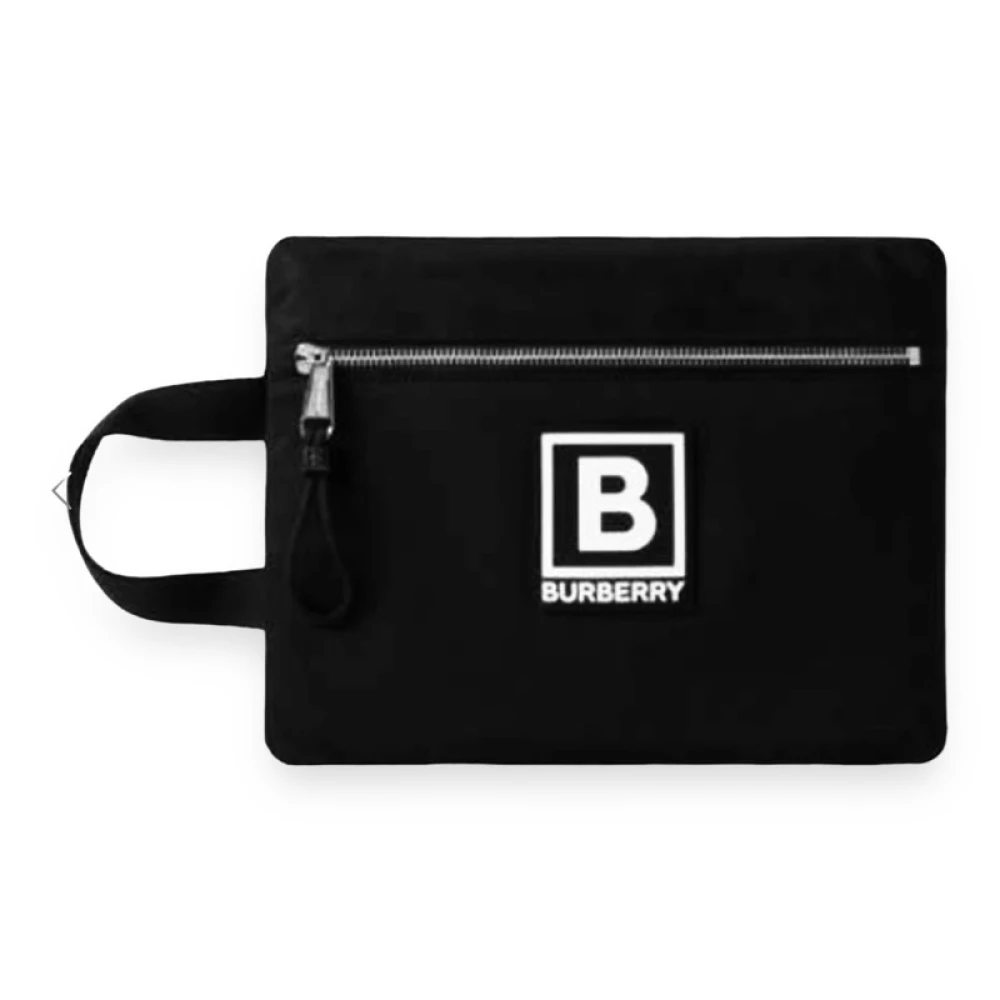 Burberry Zwarte Messenger Tas Nieuw Met Label Black Dames