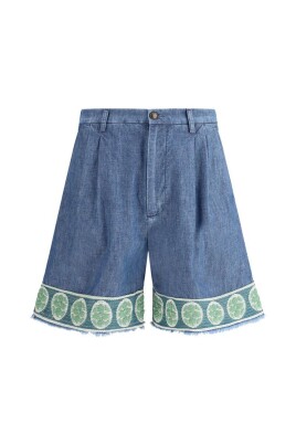 embroidered-denim-shorts-with-frayed-hemline
