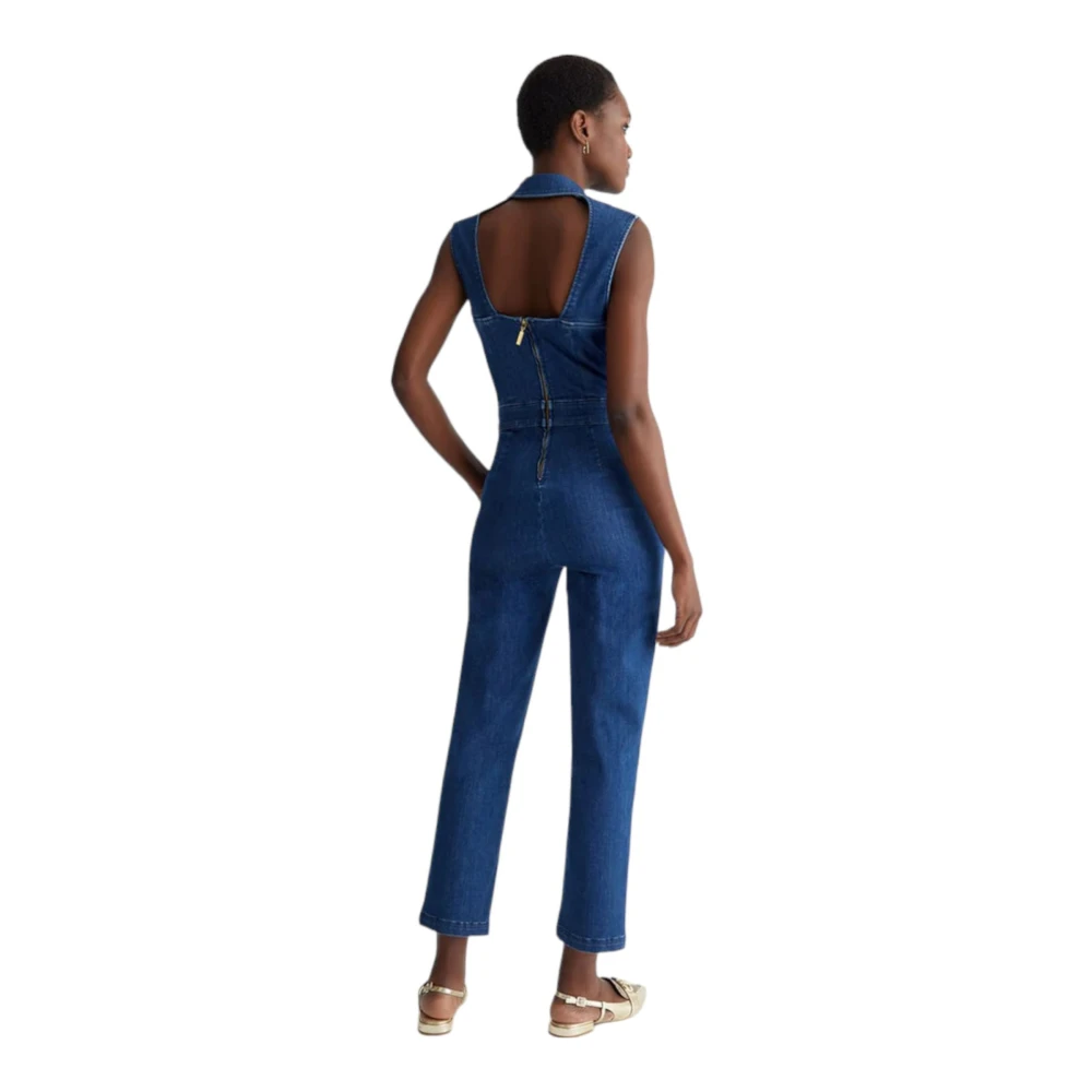 Liu Jo Mouwloze jumpsuit voor dames Blue Dames