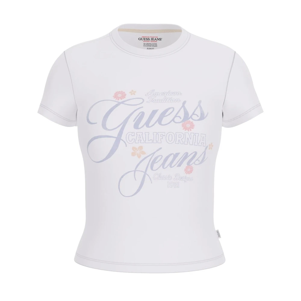 Guess - Tops > T-Shirts - White - Guess - Modalova