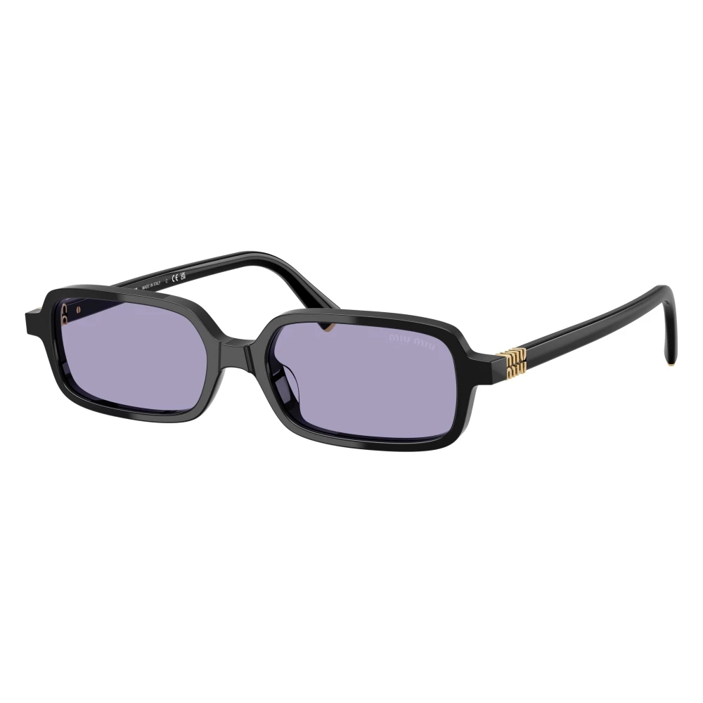 Miu Miu Women's Rectangle Sunglasses - Black - Image 4