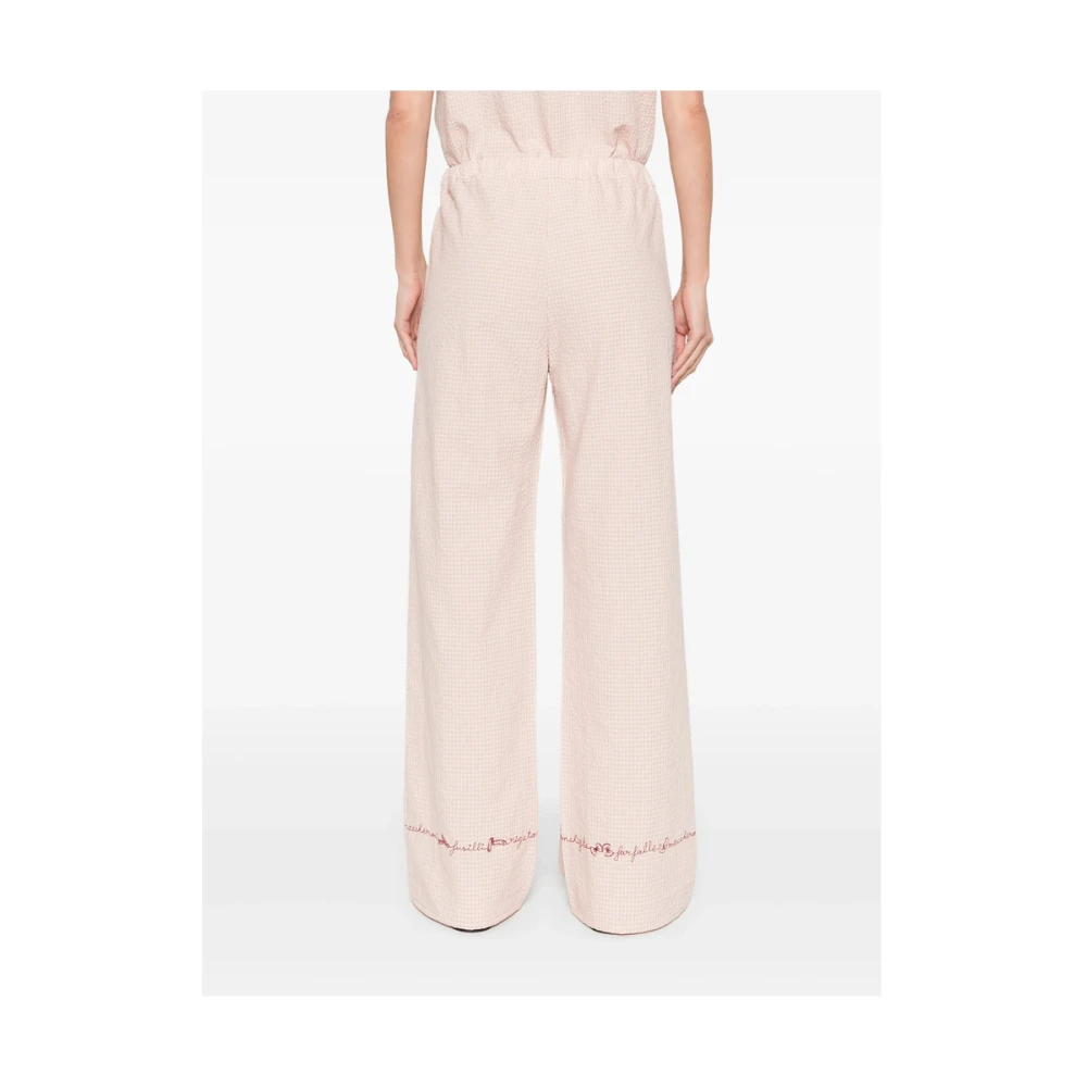 Maison Labiche Shorts met geborduurd motief lichtroze Pink Dames