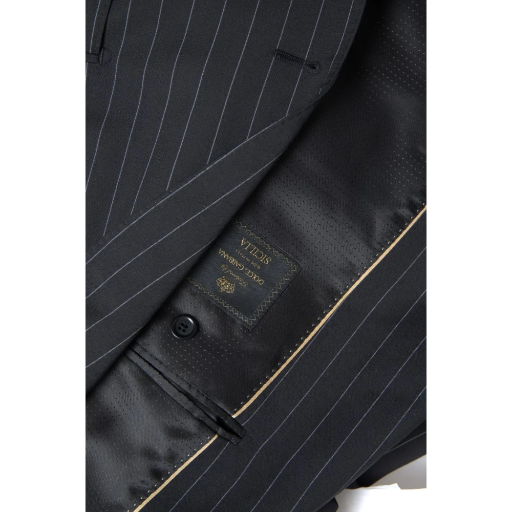Dolce & Gabbana Siciliaanse Elegantie Slim Fit Blazer Black Heren