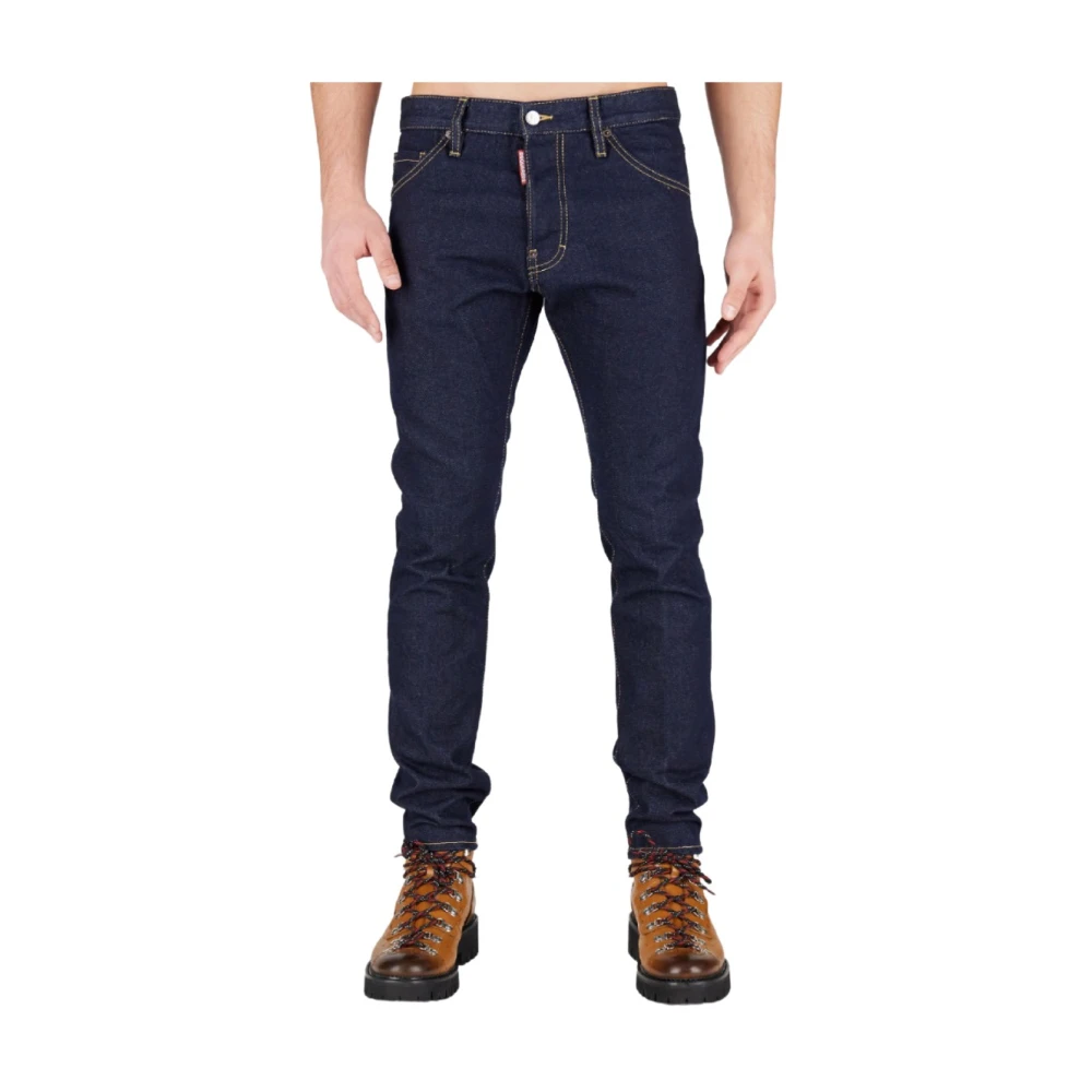 Dsquared2 Men's Blue Slim Fit Jeans, Xs, Dark Wash Slim-Fit Jeans