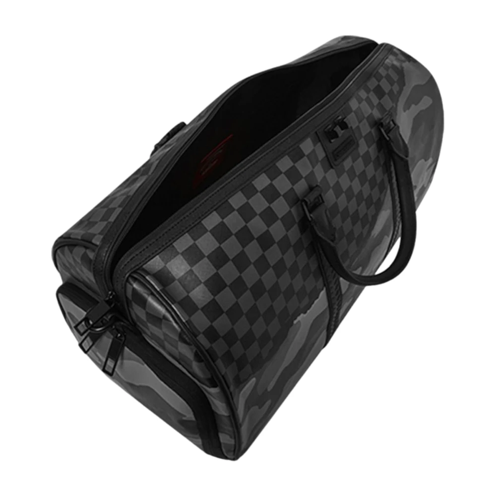 Sprayground Metalen Rits Tas met Verstelbare Banden Black Unisex