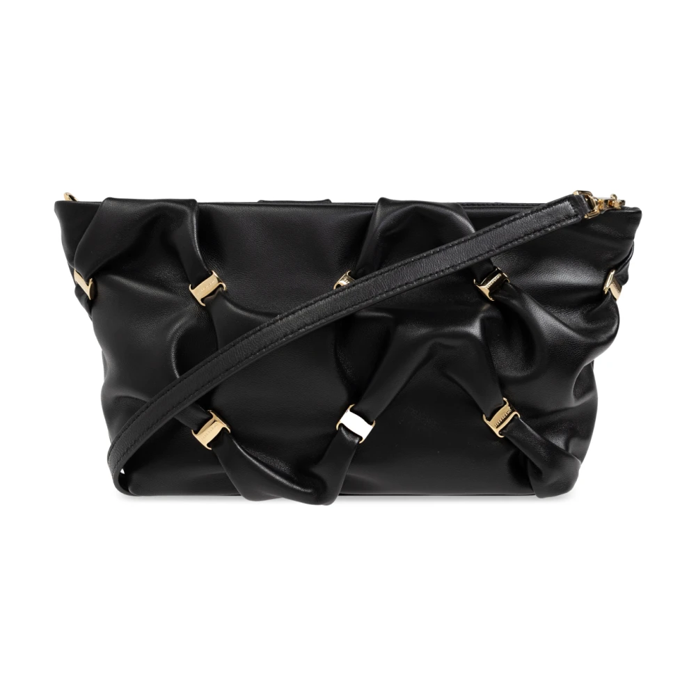 Salvatore Ferragamo Schoudertas Black Dames
