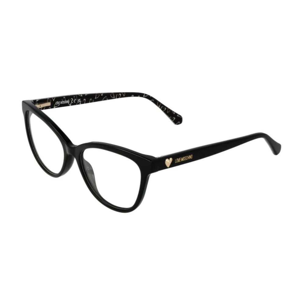 Love Moschino Zwarte Cat Eye Optische Frames Black Dames