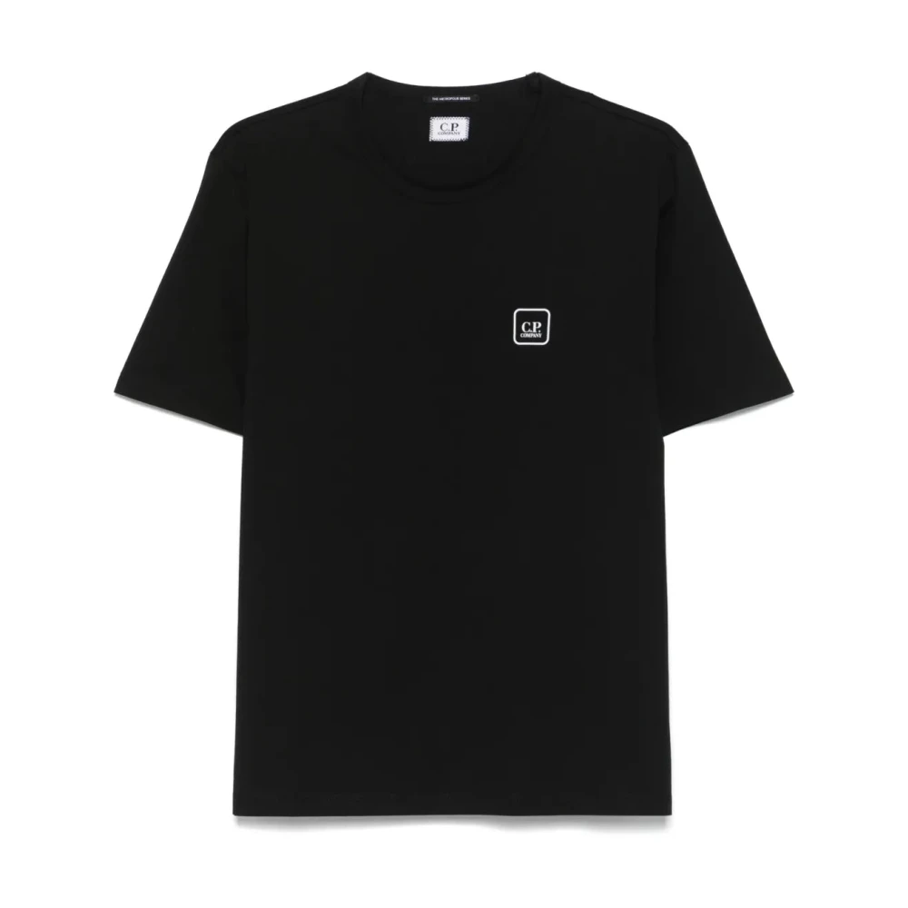 C.P. Company Zwarte Katoenen Regular Fit T-shirt Black Heren