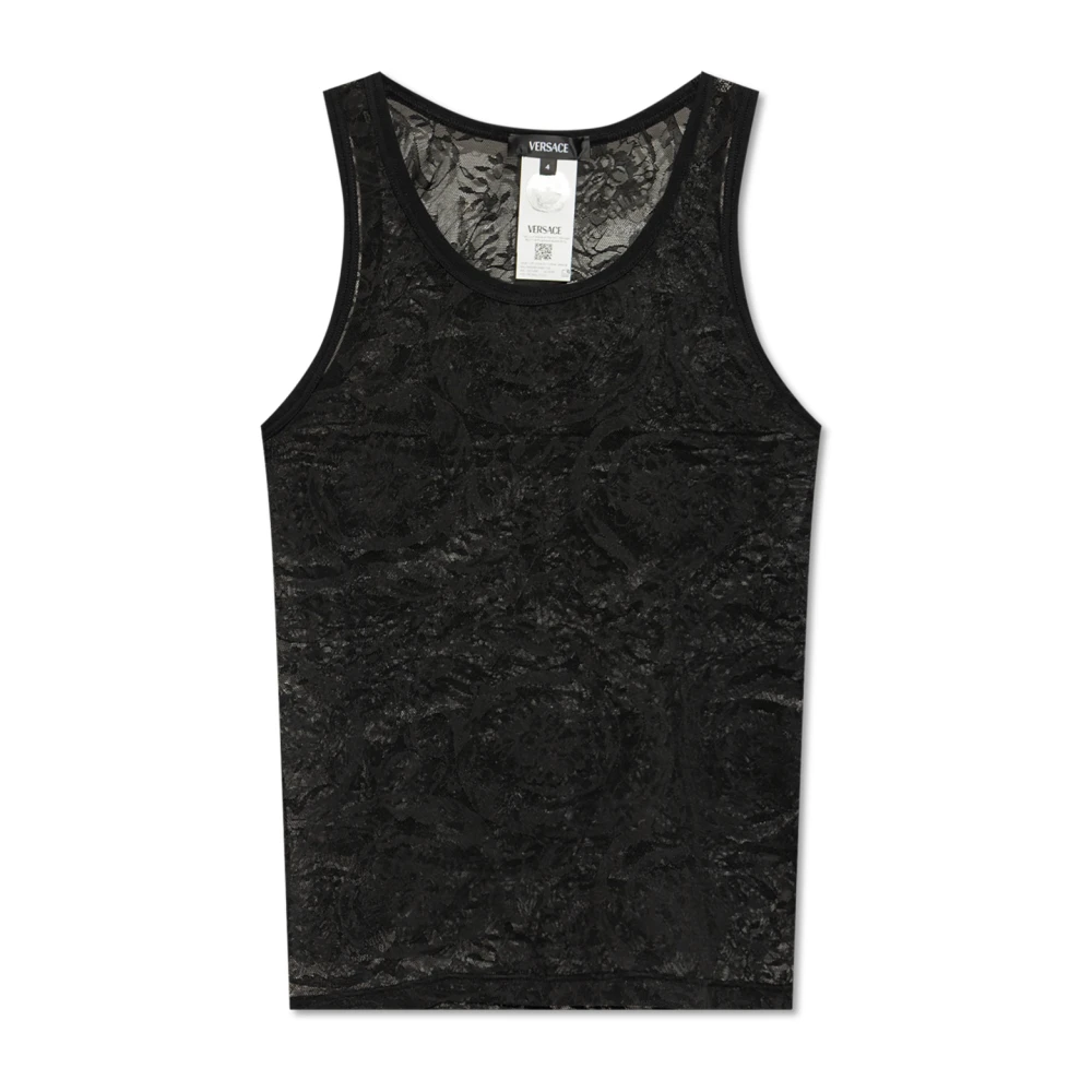 Versace Uomo Nero Top, Xl, New,