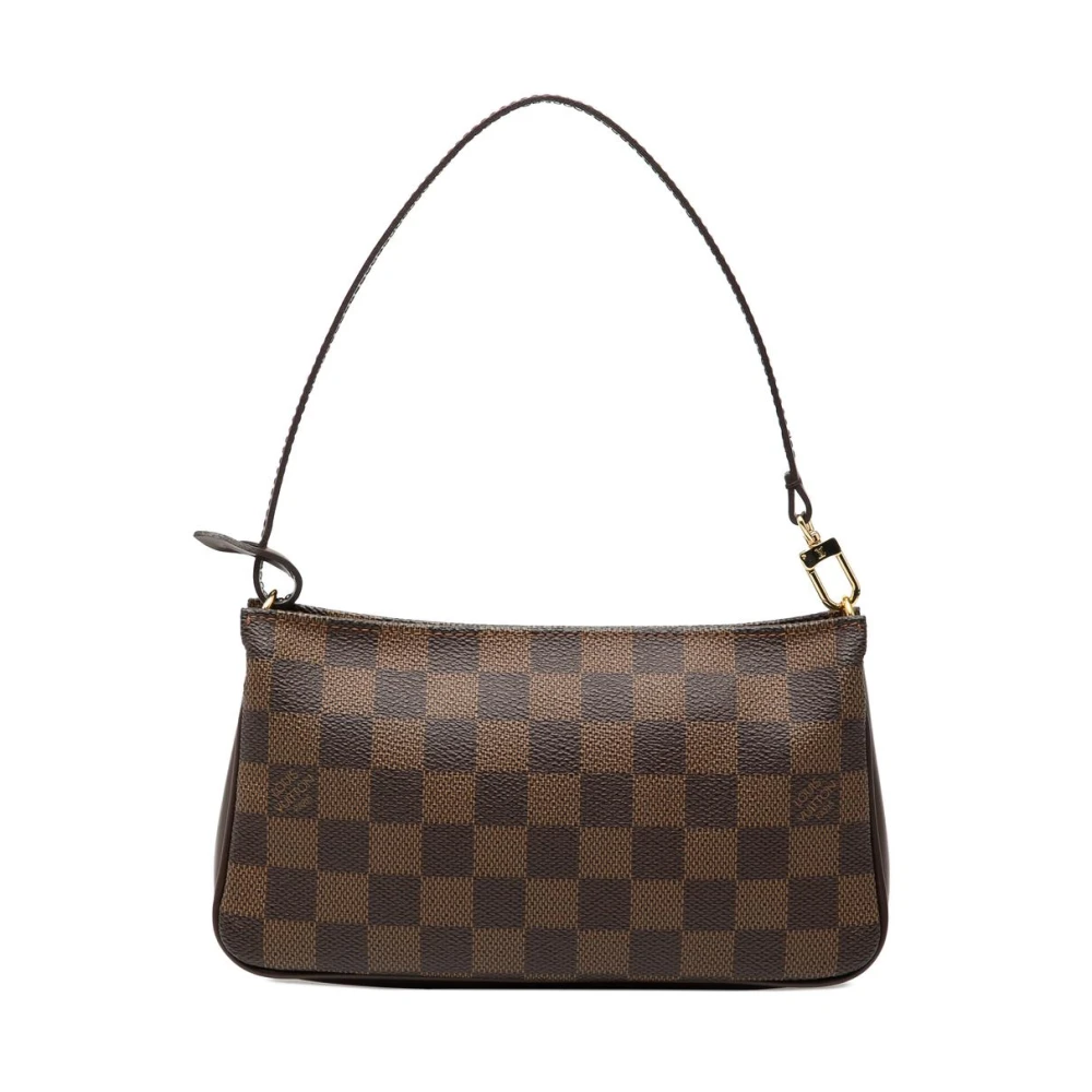 Louis Vuitton Vintage Women's Brown Pre-Owned Damier Ebene Pochette Accessoires Shoulder Bag