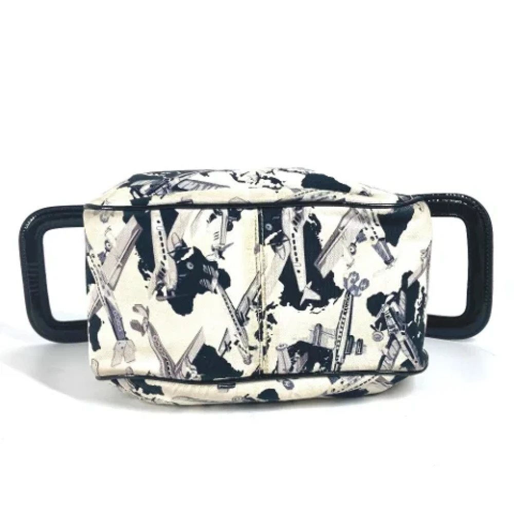 Chanel Vintage Pre-owned Canvas chanel-bags White Dames