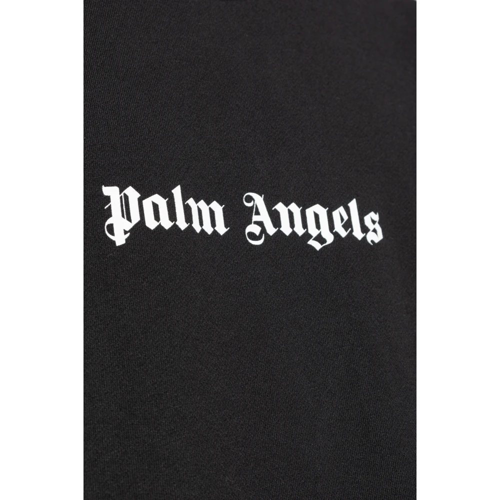 Palm Angels Sweatshirt met bedrukt logo Black Heren
