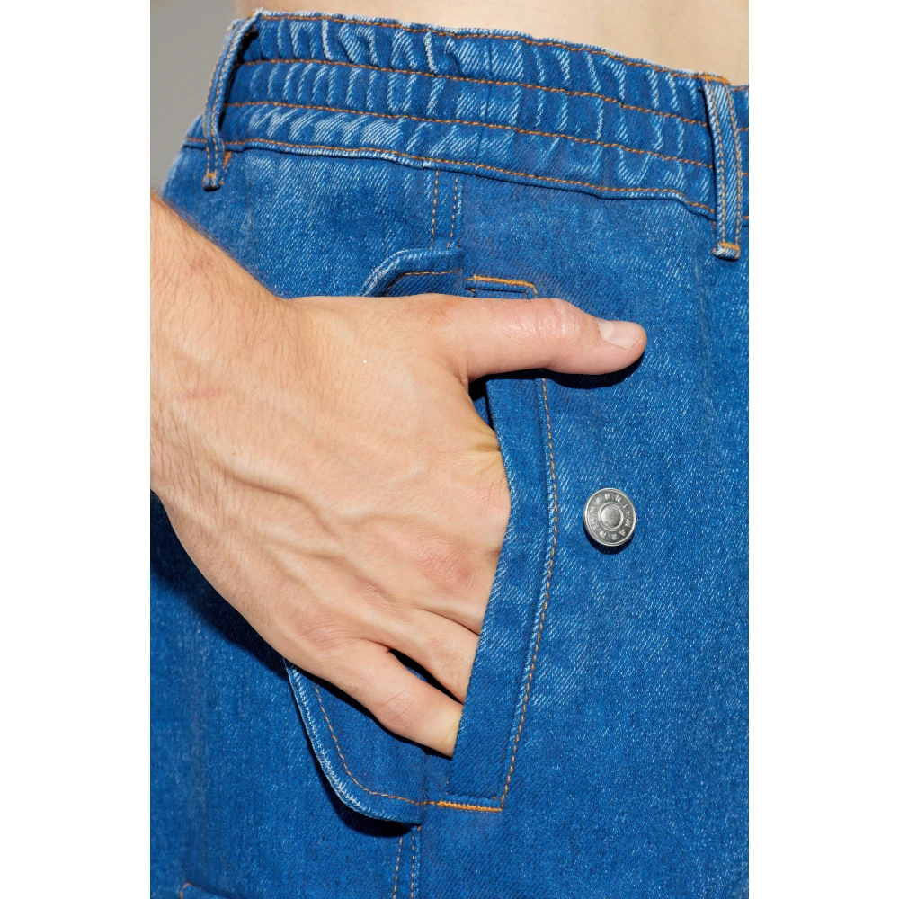 Marni Jeans in cargostijl Blue Heren