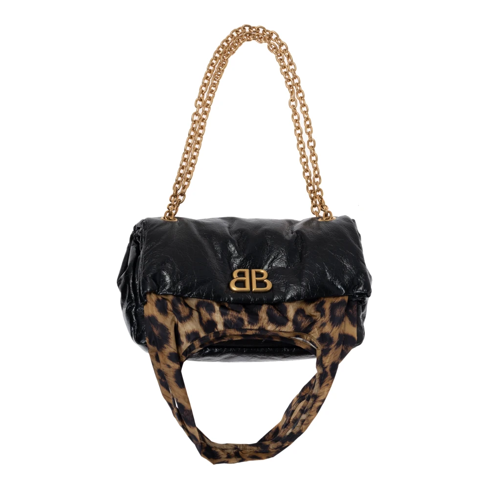 Balenciaga Monaco Small Chain Schoudertas Black Dames