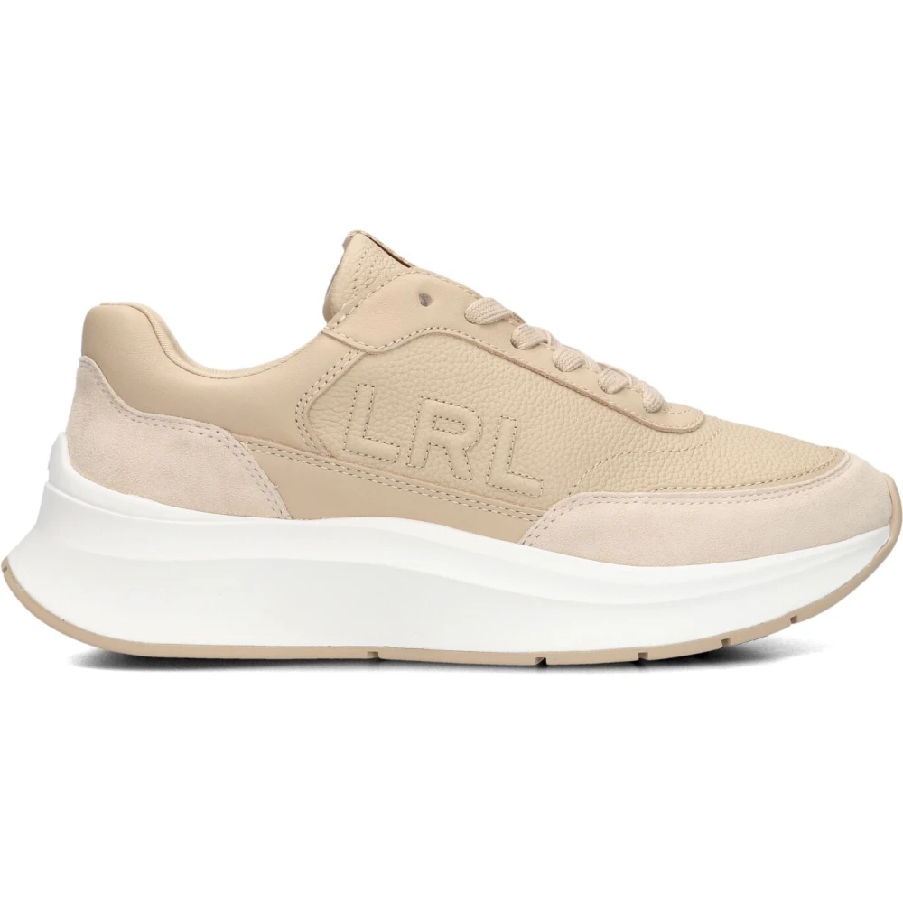 Ralph Lauren Dames Sneakers Franky Dames Schoenen Beige