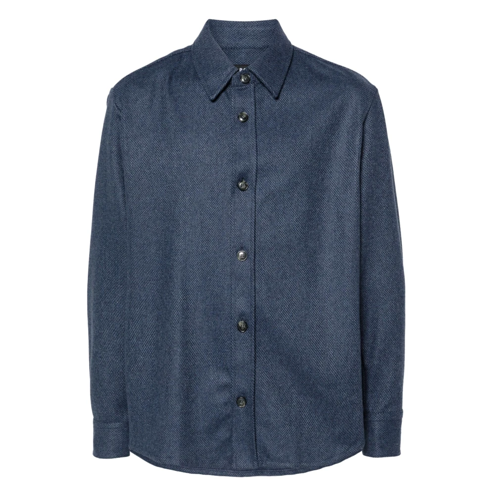 A.p.c. Bobby Overhemdjacket Blue Heren