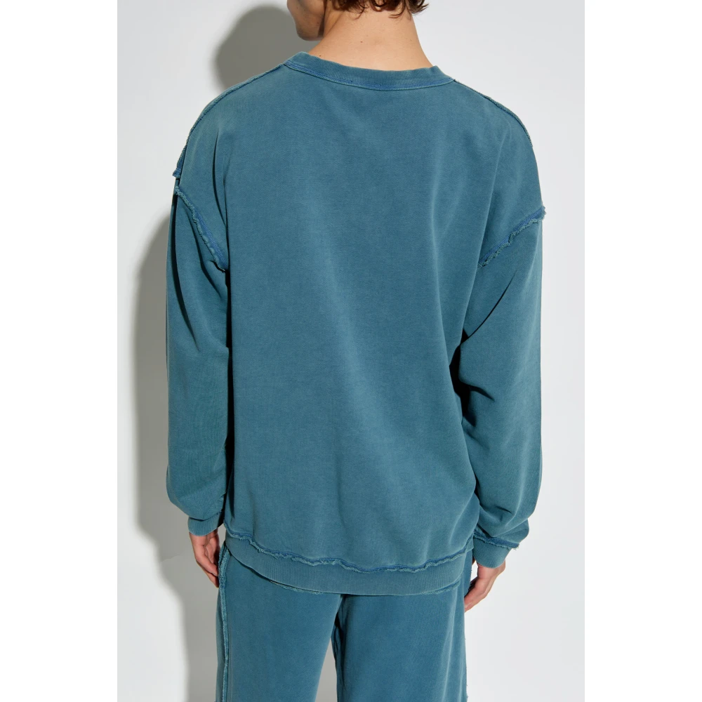 Diesel Hoodie S-Boxt-Raw Blue Heren