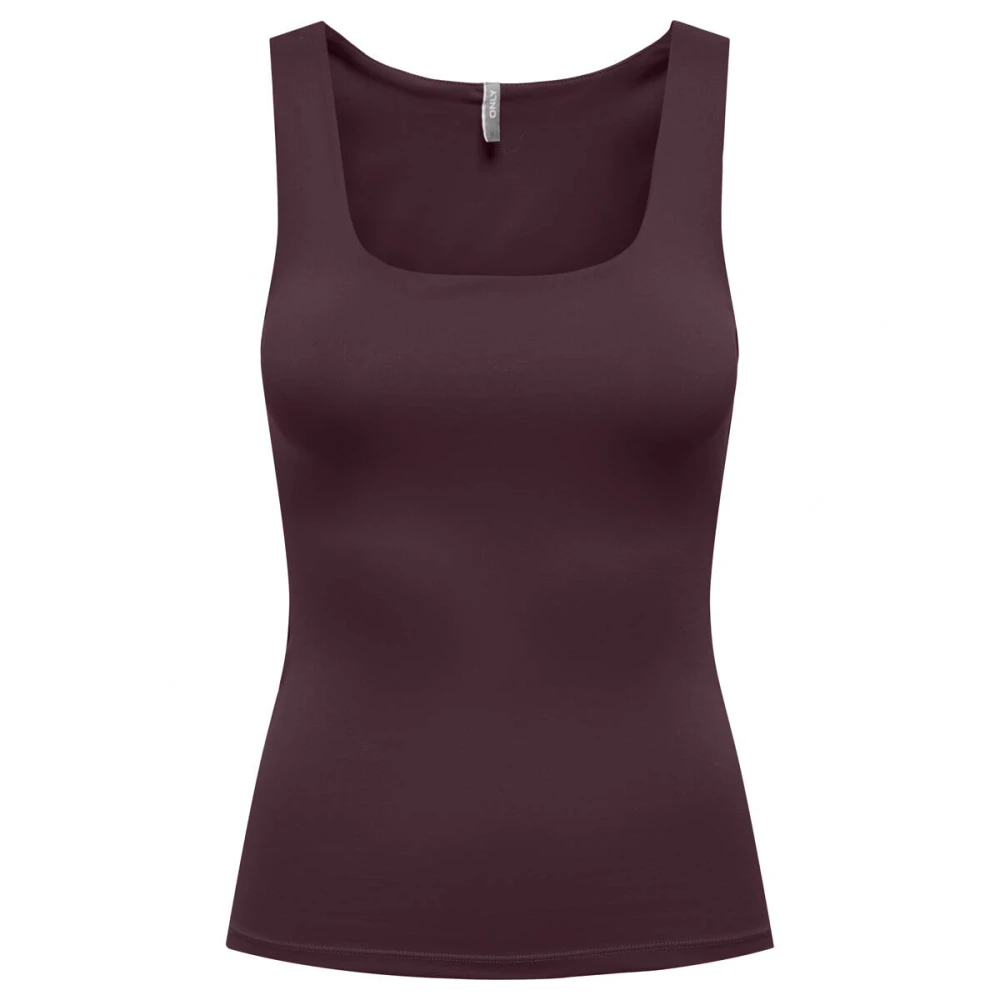 Only Korte Mouw Blouse 2-Ways Fit Top Red Dames