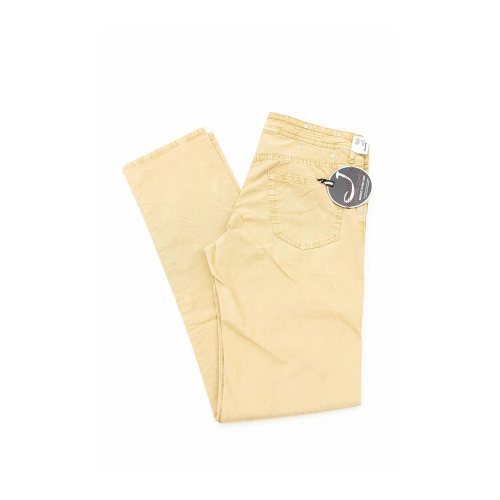Jacob Cohën Slim Fit Beige Katoenmix Jeans Beige Heren