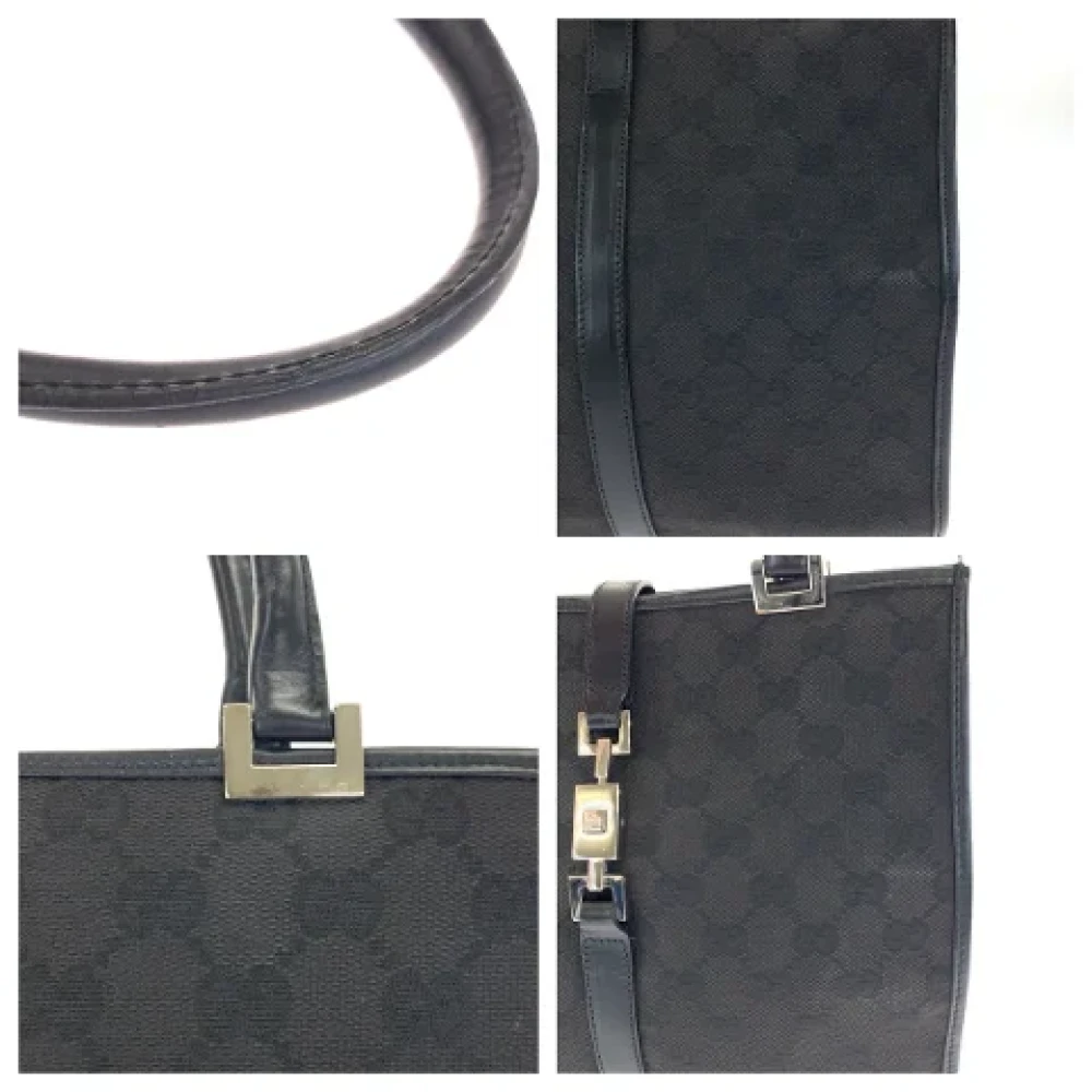 Gucci Vintage Pre-owned Canvas totes Black Dames