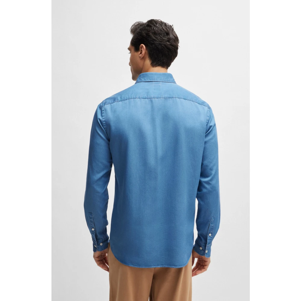 Hugo Boss Casual Shirts Blue Heren