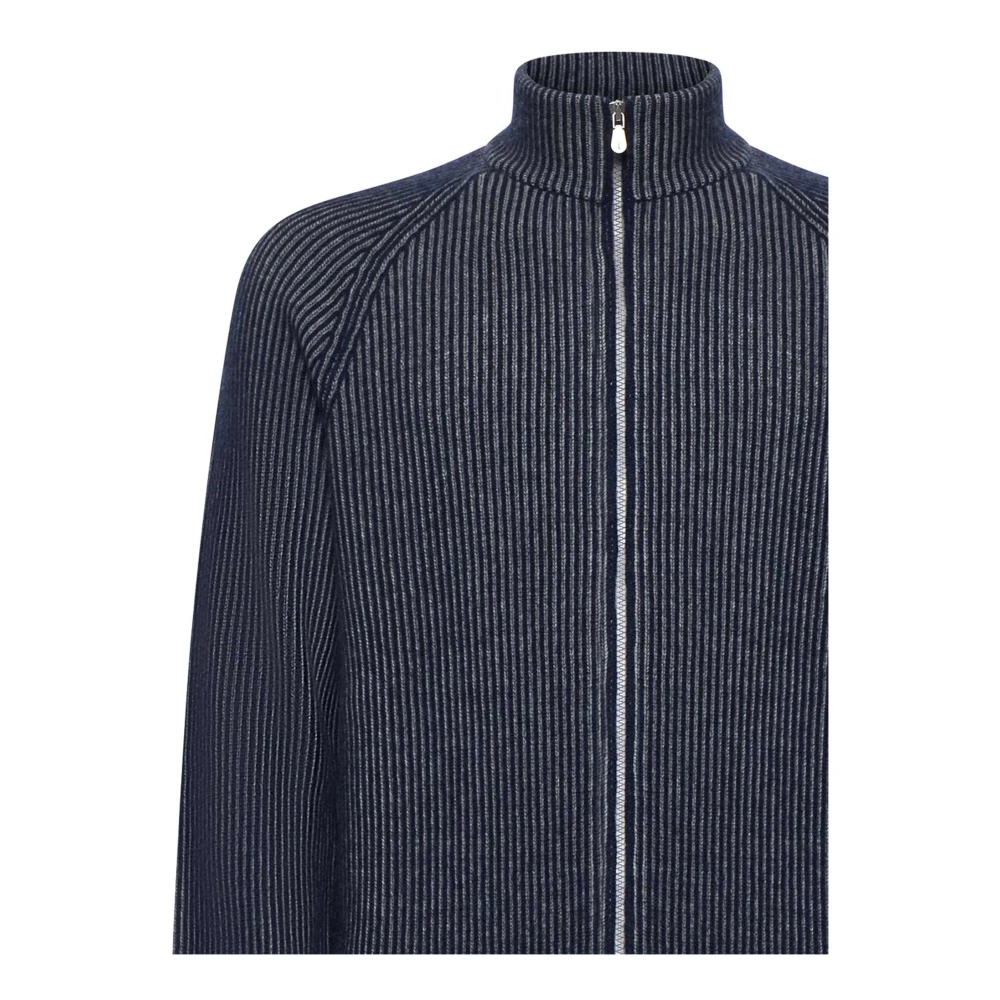 BRUNELLO CUCINELLI Blauwe Sweaters voor Mannen Blue Heren