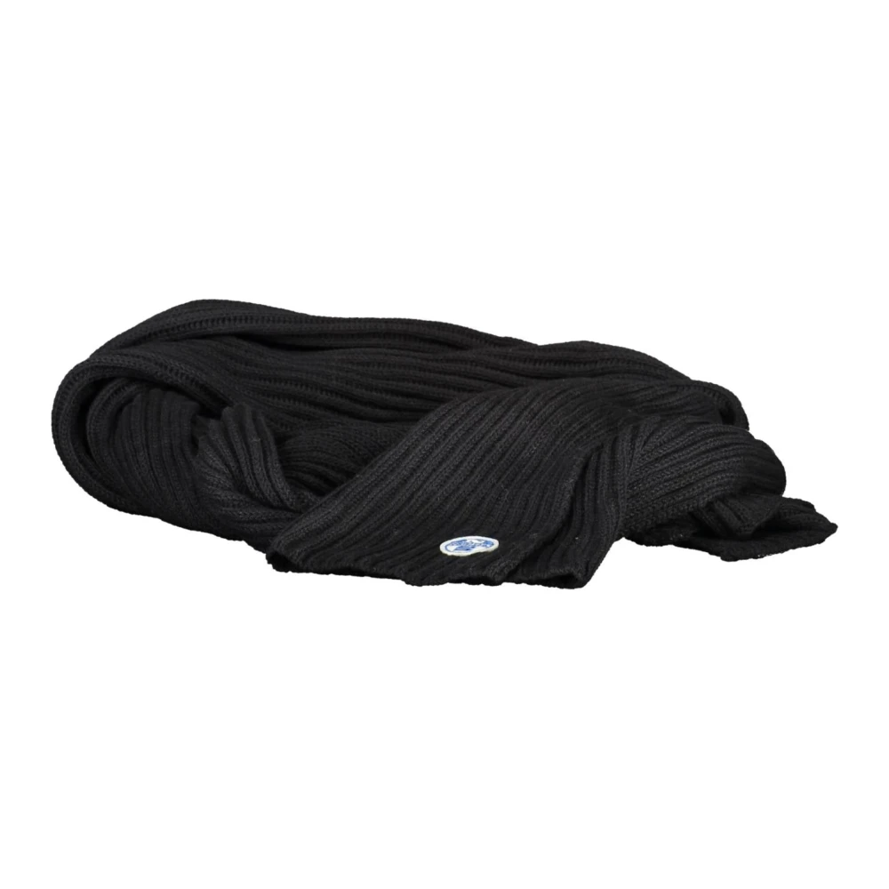 North Sails Eco-Vriendelijke Fibers Logo Katoenen Sjaal Black Heren