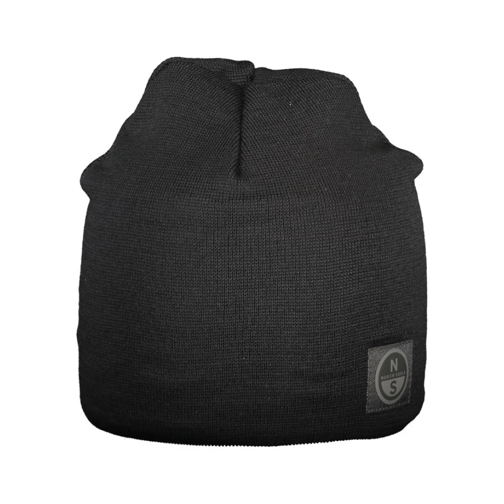 North Sails Black Wool Cap - Male - Accessories - One Size - Accessories
