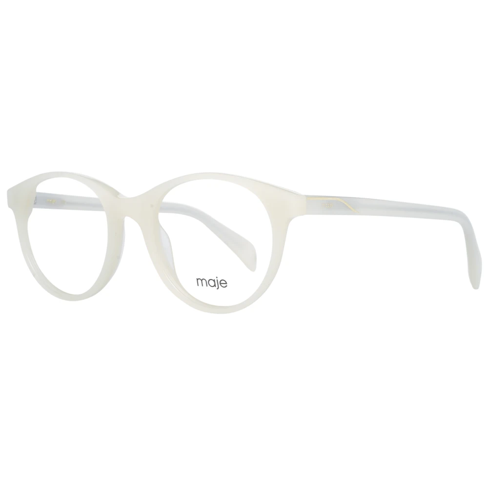 Maje Witte ronde optische monturen voor vrouwen White Dames