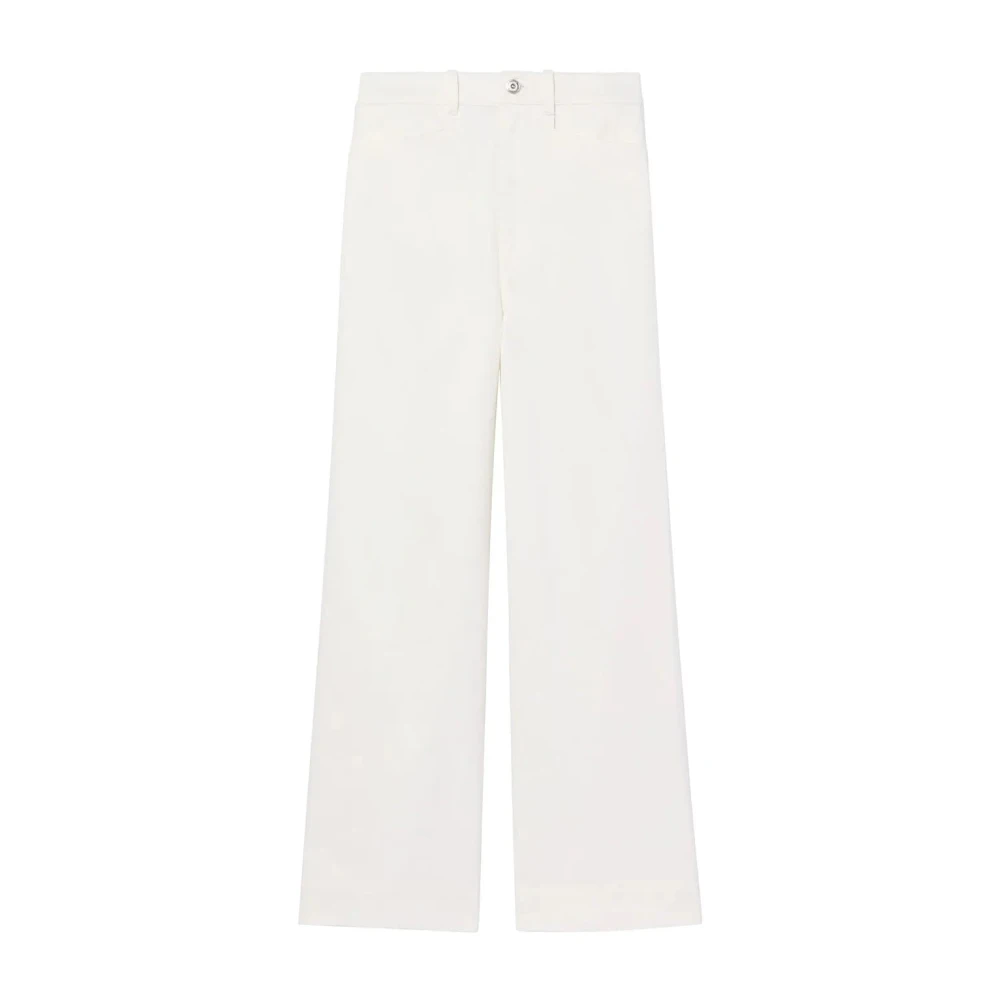 Proenza Schouler Wide Jeans White, Dam
