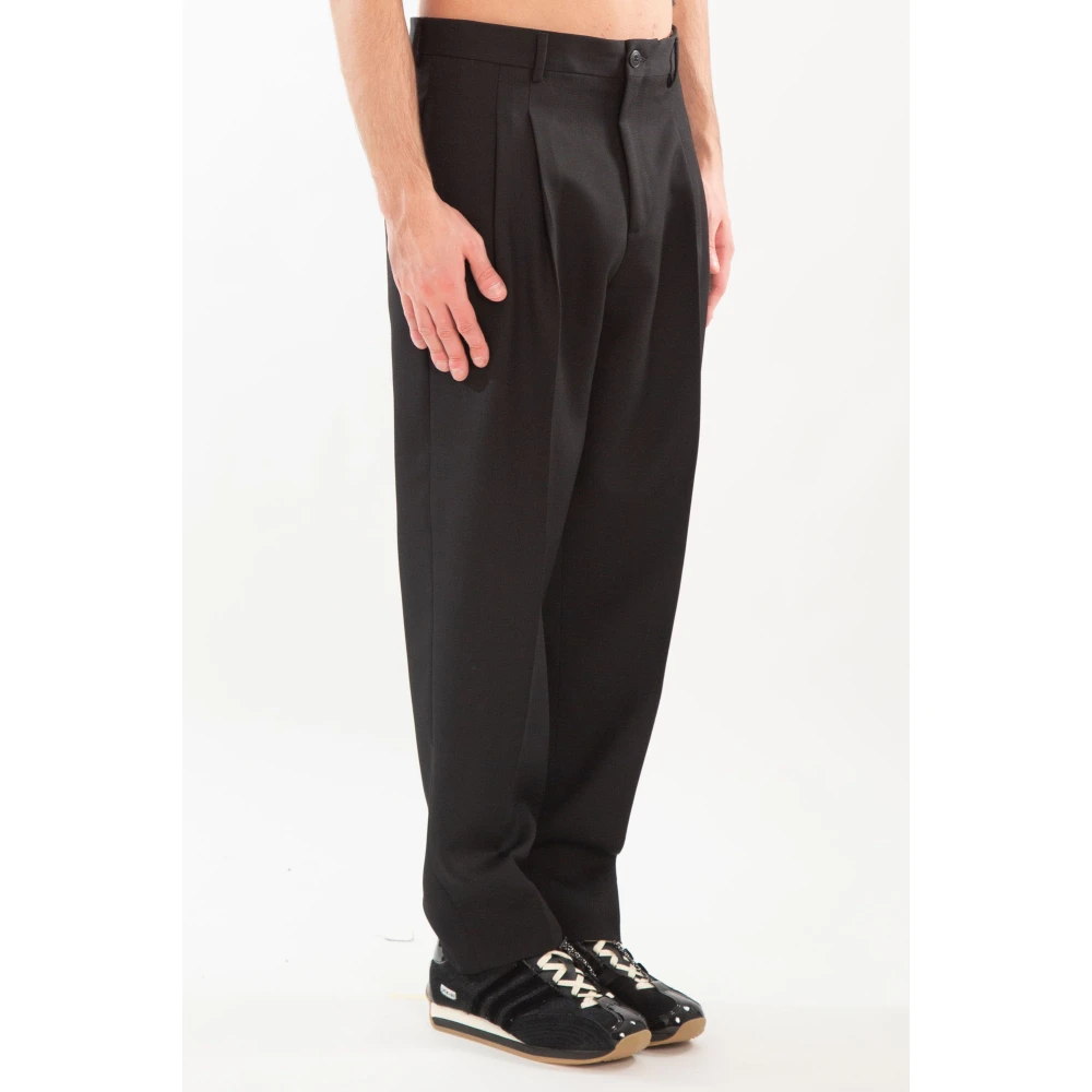 Costumein Losse Geplooide Broek Black Heren