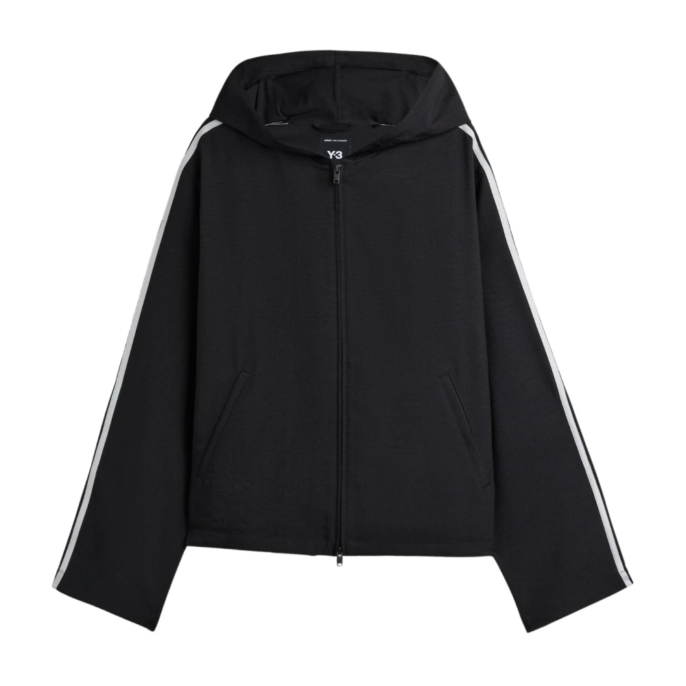 Y-3 Black Zip-Throughs, Male, S, U Wire Tt