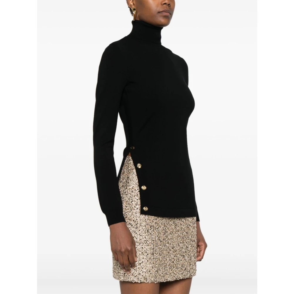 Elisabetta Franchi Nero Sweater Aw24 Damesmode Black Dames